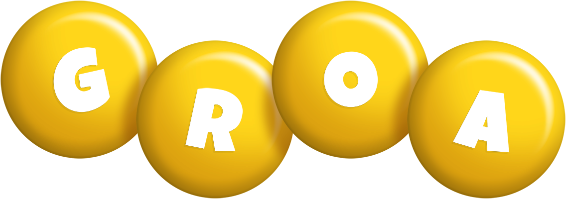 Groa candy-yellow logo