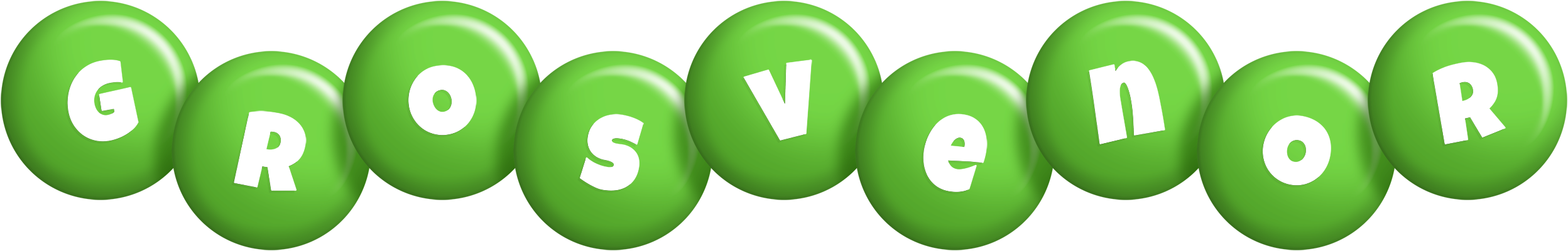Grosvenor candy-green logo