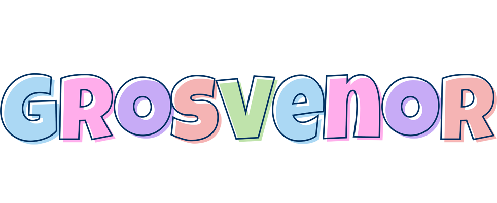 Grosvenor pastel logo