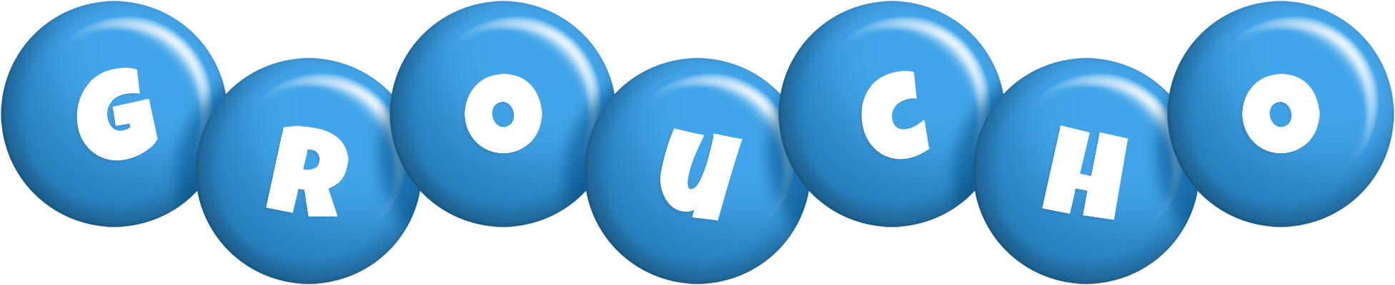 Groucho candy-blue logo