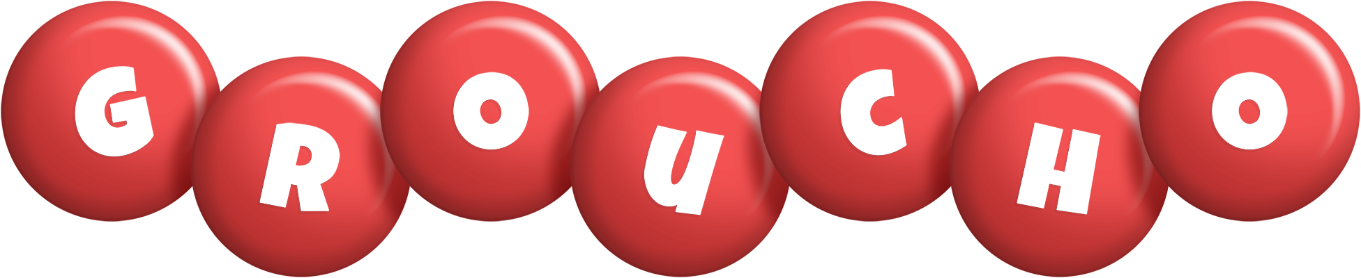 Groucho candy-red logo