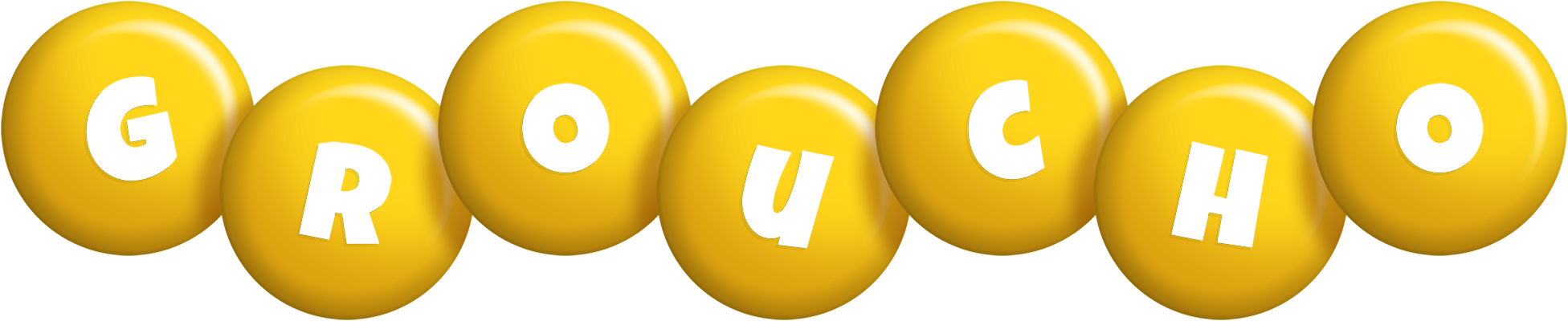 Groucho candy-yellow logo