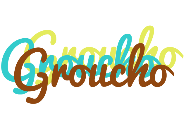 Groucho cupcake logo