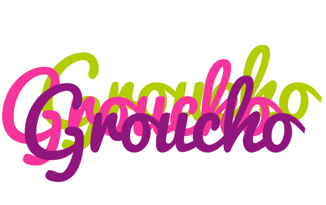 Groucho flowers logo