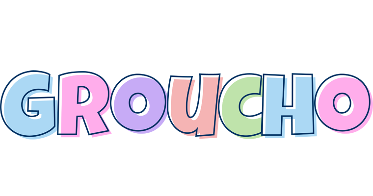 Groucho pastel logo