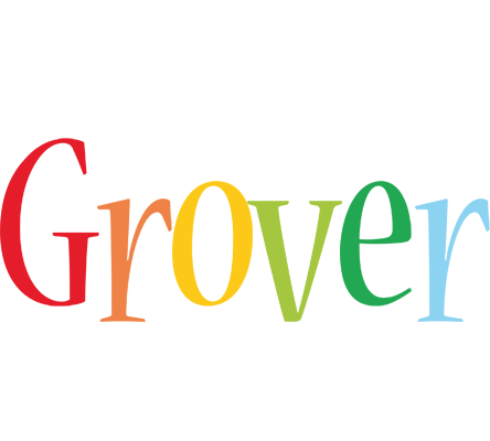 Grover birthday logo