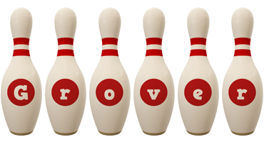 Grover bowling-pin logo