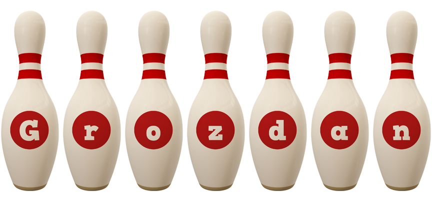 Grozdan bowling-pin logo