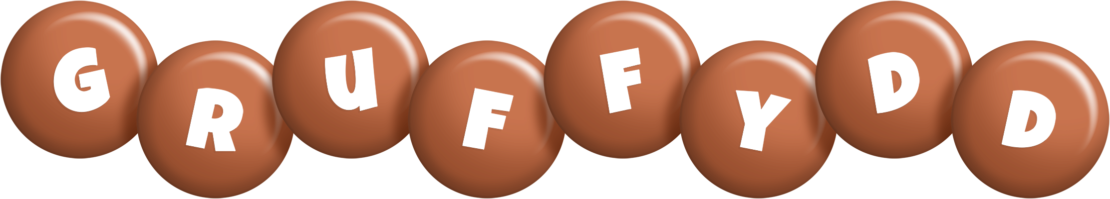 Gruffydd candy-brown logo