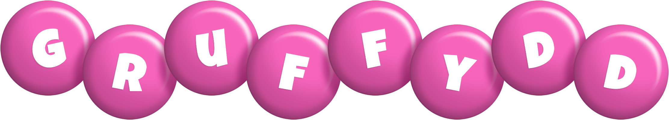 Gruffydd candy-pink logo
