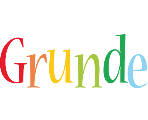 Grunde birthday logo