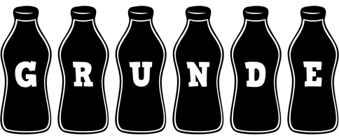 Grunde bottle logo