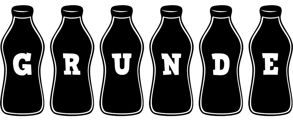 Grunde bottle logo