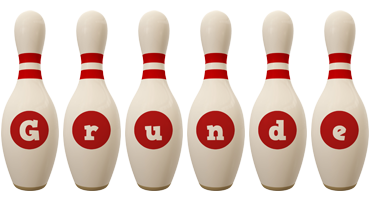 Grunde bowling-pin logo