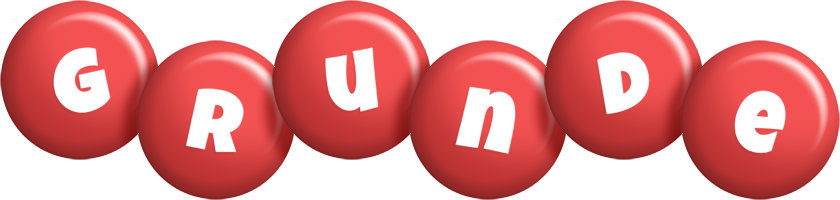 Grunde candy-red logo