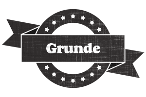 Grunde grunge logo