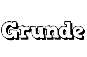 Grunde snowing logo