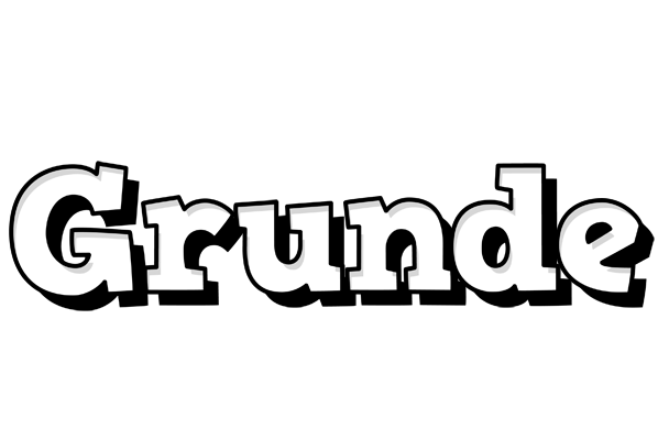 Grunde snowing logo