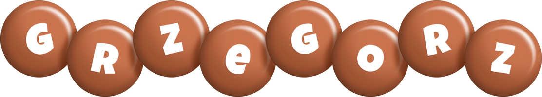 Grzegorz candy-brown logo