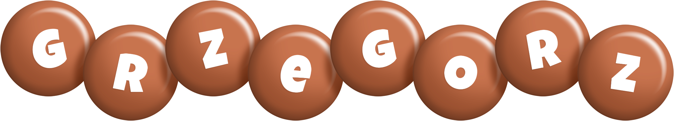 Grzegorz candy-brown logo