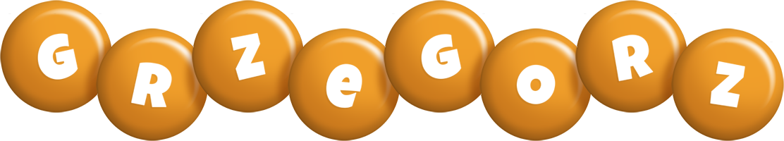 Grzegorz candy-orange logo