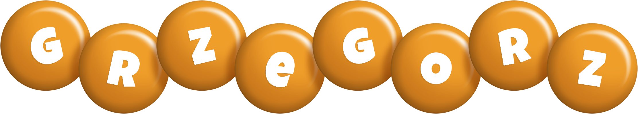 Grzegorz candy-orange logo