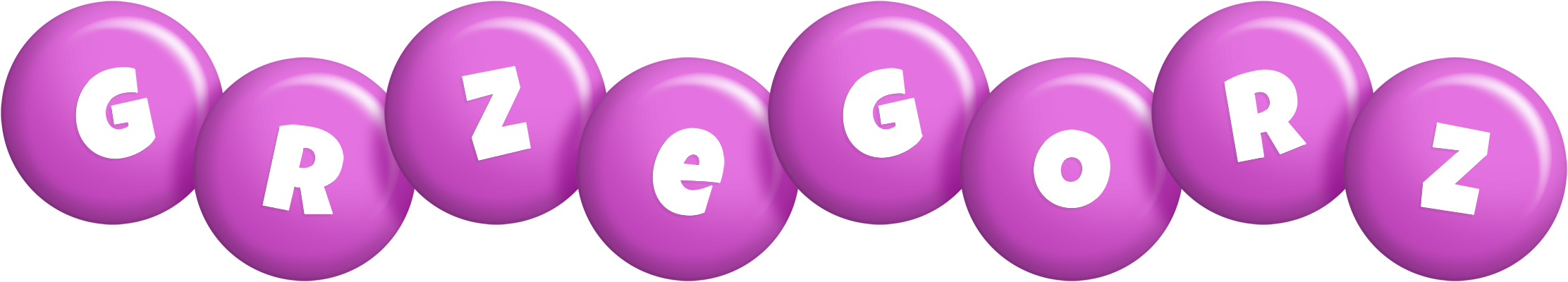 Grzegorz candy-purple logo