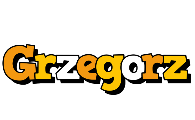 Grzegorz cartoon logo