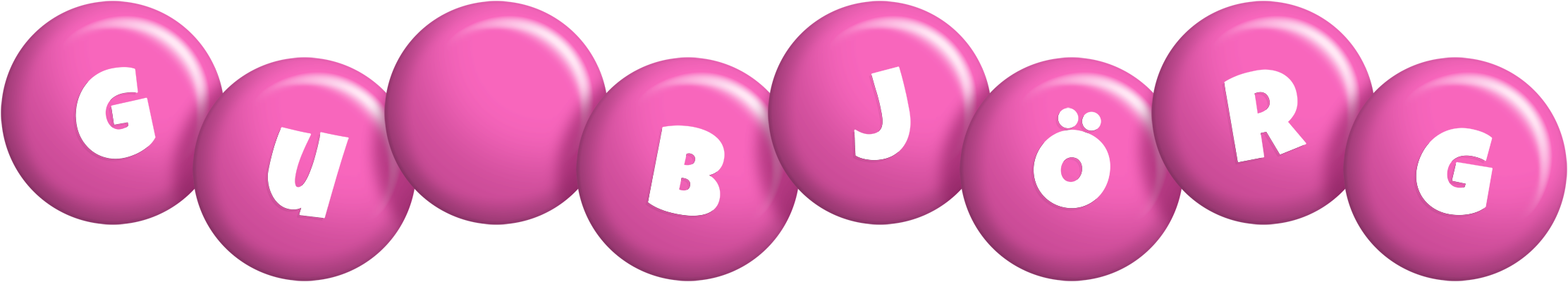 Guðbjörg candy-pink logo