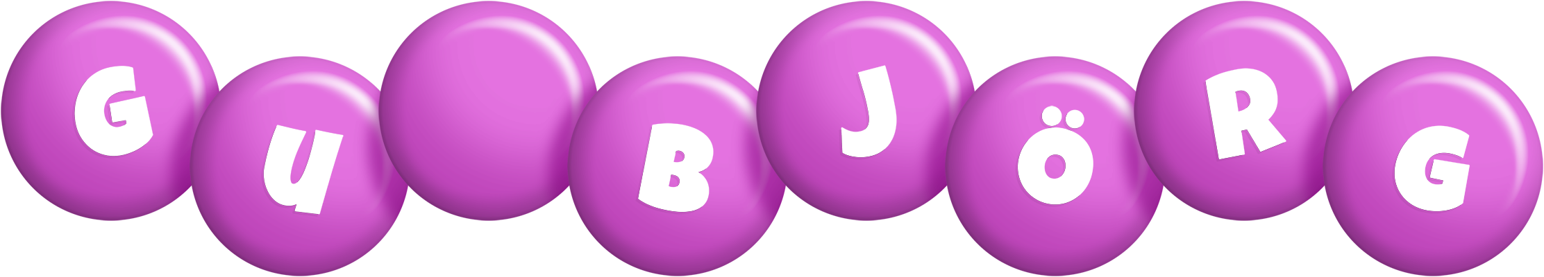 Guðbjörg candy-purple logo