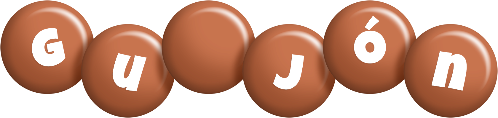 Guðjón candy-brown logo