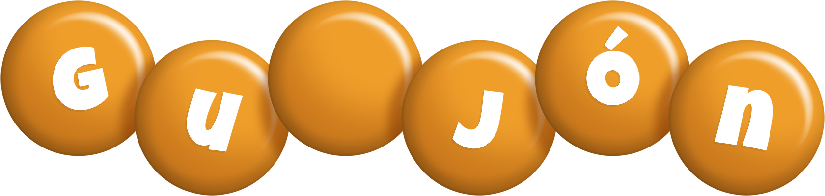 Guðjón candy-orange logo