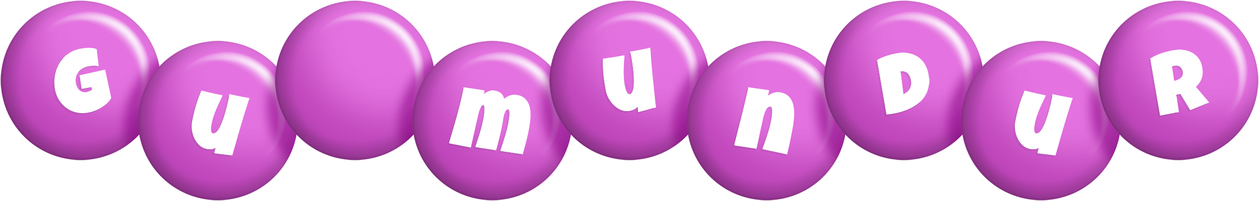 Guðmundur candy-purple logo