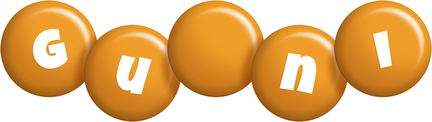 Guðni candy-orange logo