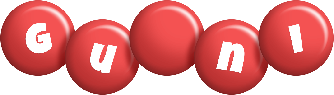 Guðni candy-red logo