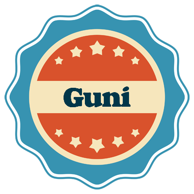 Guðni labels logo