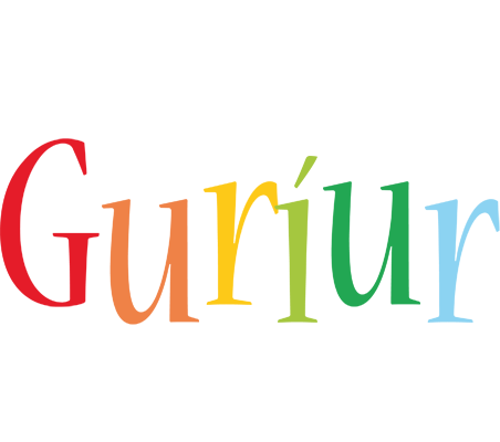 Guðríður birthday logo