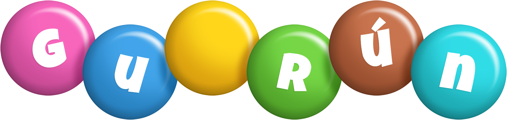 Guðrún candy logo