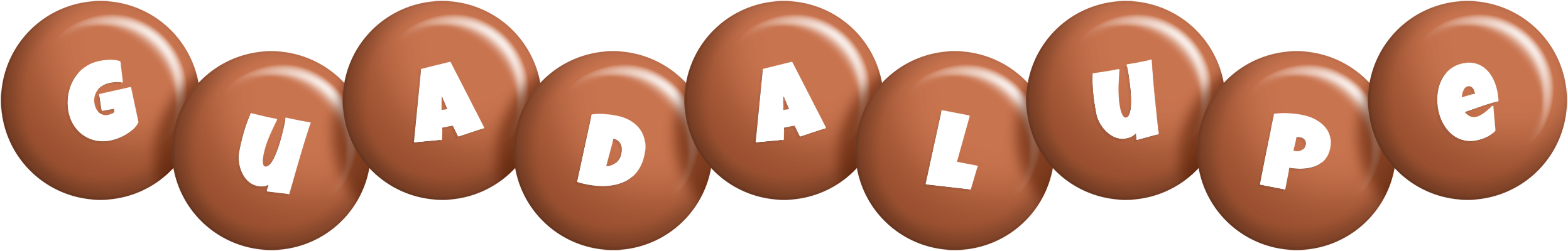 Guadalupe candy-brown logo