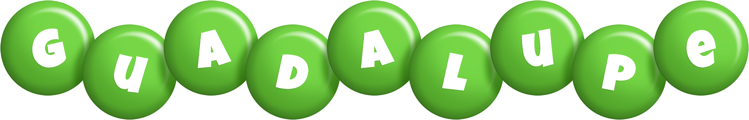 Guadalupe candy-green logo