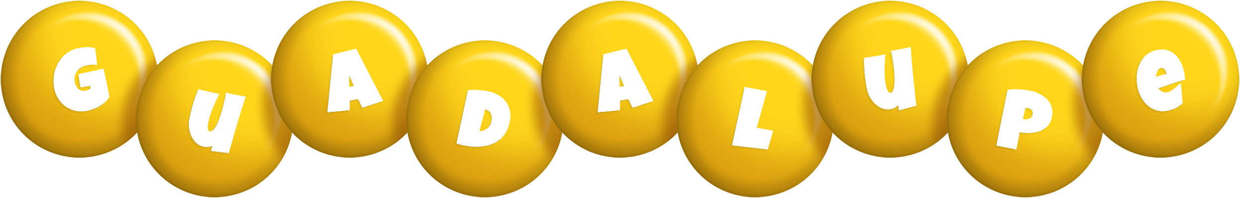 Guadalupe candy-yellow logo