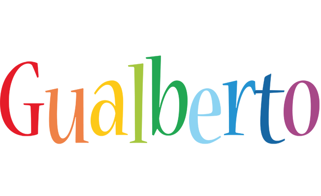Gualberto birthday logo
