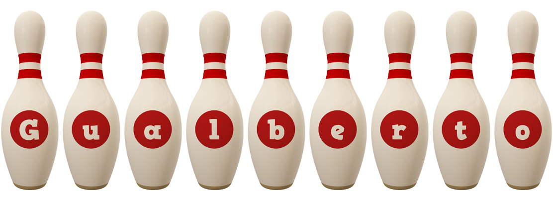 Gualberto bowling-pin logo