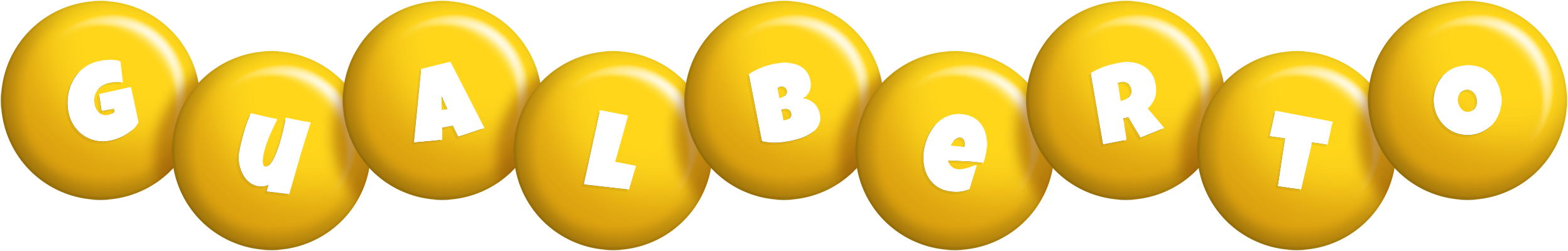 Gualberto candy-yellow logo