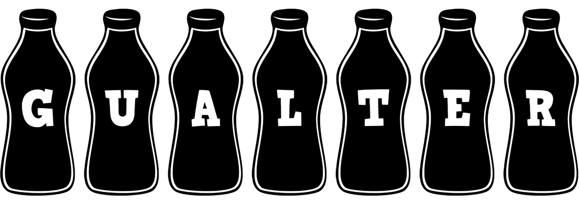 Gualter bottle logo