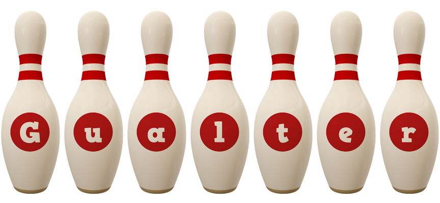 Gualter bowling-pin logo