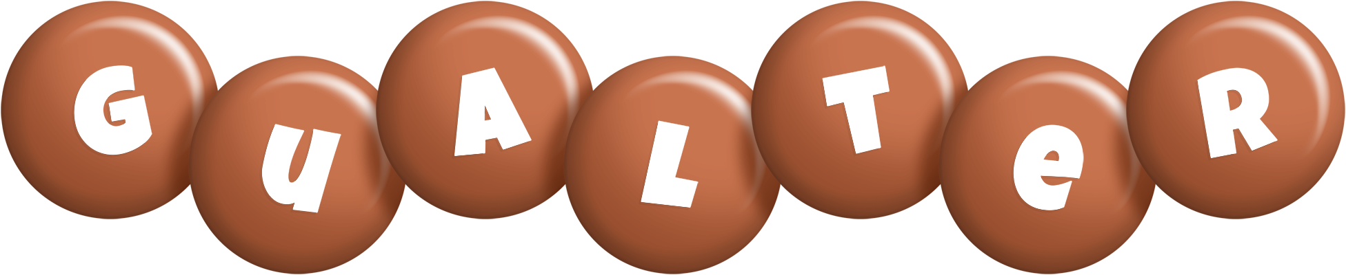 Gualter candy-brown logo