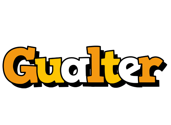 Gualter cartoon logo