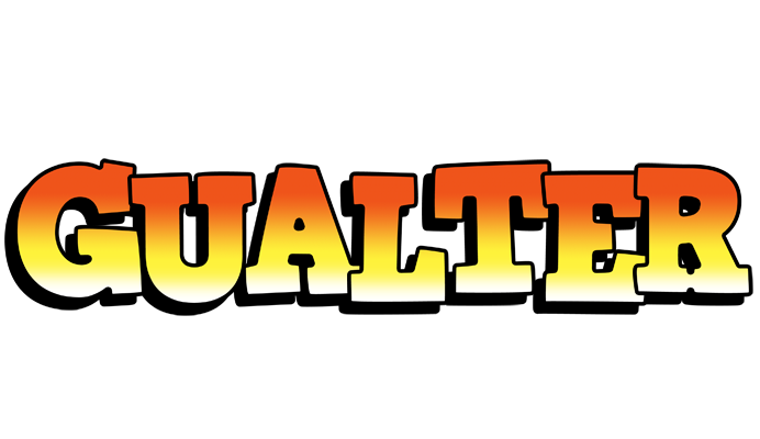 Gualter sunset logo