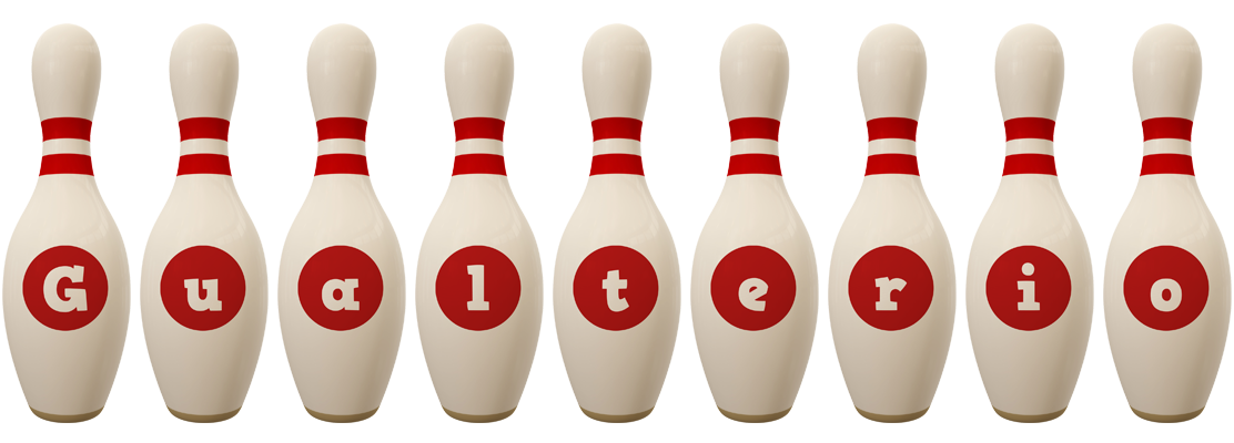 Gualterio bowling-pin logo